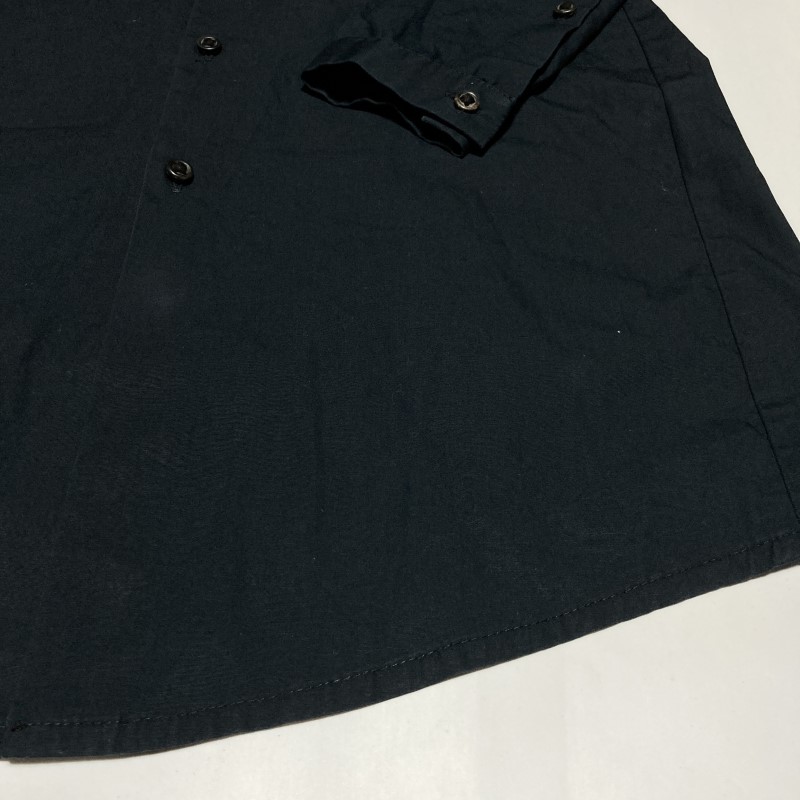 DAMIR DOMA★激レア★美ライン&モード★ロング 長袖シャツ コート パイピング紐ロープ 黒 44 ベルギー製 正規 ダミールドーマ ダミールドマ