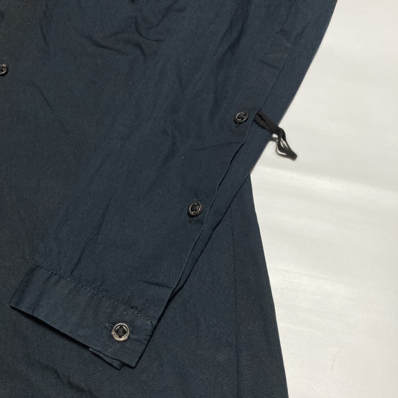 DAMIR DOMA★激レア★美ライン&モード★ロング 長袖シャツ コート パイピング紐ロープ 黒 44 ベルギー製 正規 ダミールドーマ ダミールドマ